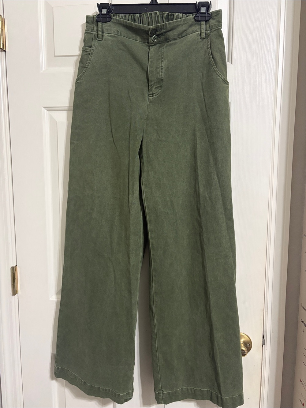 YFB Wide-Leg Olive Green Pants